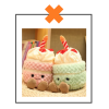 Kawaii knuffel cupcake mint